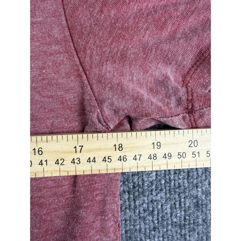 Lucky Brand Womens Small‎ Red Bear Sweater Graphic T-Shirt Tee Venice Burnout